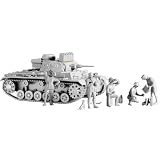 1 35 Pz. Kpfw. Iii Ausf. G Afrika Korps with Bonus German Figure Set Deutsche Afrika Korps, Value Added Brake Cooling Air-Intake Cover,... by Cyber Hobby