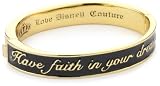Disney Couture Cinderella Gold Plated Hinged Bangle Bracelet With Quote