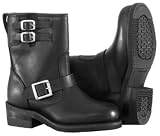 River Road Women's Twin Buckle Engineer Boots Black 9.5