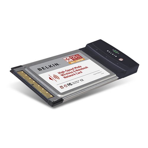 Belkin Wireless G Plus Notebook Card - Network adapter - CardBus - 802.11b, 802.11g, 802.11g+