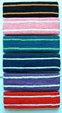 Sporting Goods : GOGO Thick Two Color Stripe Head Band (Narrow), Headband, Sweatband