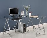 Glass L-Shaped Computer Desk - Walker Edison D51AL30