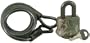 Master Lock 1317DSPT Cable Lock with Padlock, 6-Foot