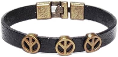 AUTHENTIC HANDMADE Leather Bracelet, Men Women Wristbands Braided Bangle Craft Multi [SKU003183]