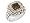Black Diamond Pave Ring 1/10 Carat (ctw) in Sterling Silver with 14K Gold Accents, Size 6
