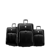 Caribbean Joe Newport 3pc Expandable Luggage Set, Royal Blue
