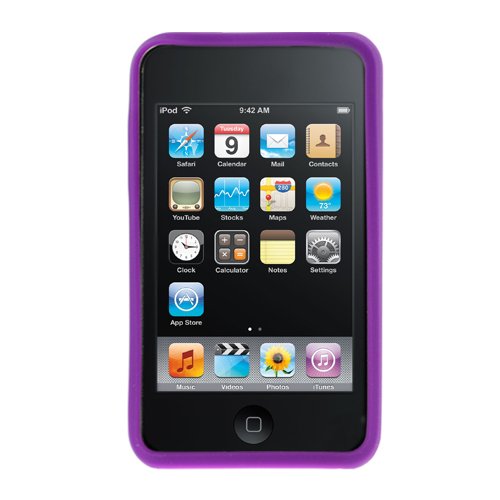GTMax Purple Soft Rubber Silicone Skin Cover Case For Apple iPod touch 8GB 32GB 64GB 3rd 3G Generation NEWEST MODEL