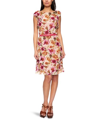 ESPRIT Collection Damen Kleid (knielang) B23666, Gr. 42 (XL), Mehrfarbig (Multicolour 952) Preisvergleich