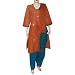 Indian Fashion Cotton Embroidered Salwar Kameez Size (L/40)