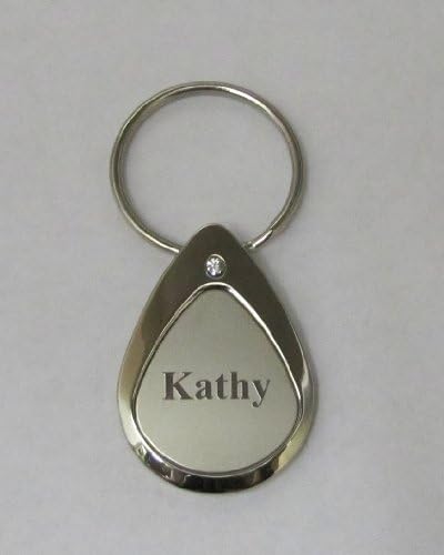Mulberry Marie-Chantal Key Ring Kathy Two-Tone Silver with Crystal LKR088