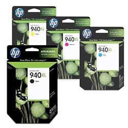 Hewlett Packard - HP 940XL Four Pack Black & Colors INK Cartridge Set