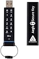 Apricorn Aegis Secure FIPS Validated Key 32 GB USB 2.0 256-bit AES-CBC Encrypted Flash Drive ASK-256-32GB (Black)