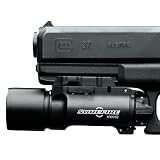 SureFire X300, LED Handgun & Long Gun WeaponLight with Rail-Lock System, 110 Lumens, Black