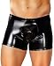 Male Power Rubber Pouch Short, Black Small