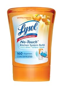 Lysol No Touch Single Refill Kitchen System,Sparkling Tangerine, 8.5 Ounce