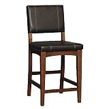 Milano Walnut 24in Counter Stool