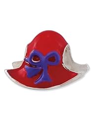 Sterling Silver Red Hat Society Bead