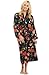 Del Rossa Women's Long Classic Satin Lounge Robe