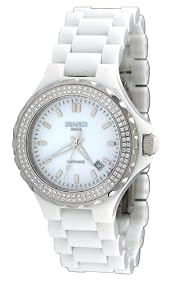 Bianci Swiss #H262-WD Women's White Dial White Ceramic Watch