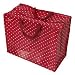 Huge Red and White polka dot spotty jumbo storage bag