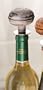 Wine Stopper, Round Metal Door Knob, Black/White
