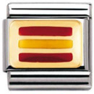 Nomination Composable Classic FLAGGE EUROPA Edelstahl, Email und 18K-Gold (SPANIEN) 030234 Preisvergleich
