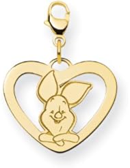 Disney Piglet Heart Lobster Clasp Charm