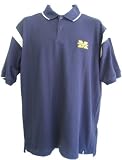 Men's Michigan Wolverines Athletic-Polo Navy/White