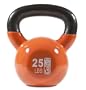 GoFit 25-Pound Orange Kettlebell with Vinyl Coating, Training DVD and Exercise Booklet