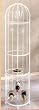 BEAUTIFUL NEW BIRDCAGE STYLE WINE RACK IN WHITE