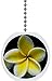 Plumeria Flower Solid Ceramic Fan Pull