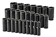 SK Hand Tools 4047 26-Piece 1/2-Inch Drive 6 Point Deep Metric Impact Socket Set