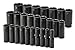SK Hand Tools 4047 26-Piece 1/2-Inch Drive 6 Point Deep Metric Impact Socket Set