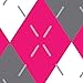 Duck Brand 280977 Printed Duct Tape, Pink Argyle, 1.88 Inches x 10 Yards, Single Roll