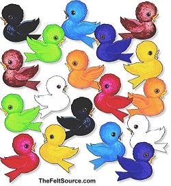 Set of 9 Birds-Pre-Cut Feltboard Figure Set