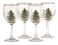 Spode Christmas Tree Wine Goblets, Set of 4
