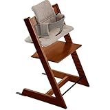 ストッケ トリップトラップ チェアセット チェア:ウォールナット ベビーセット:ヘイジーグレー クッション:ヘイジーツイード 【3個口】