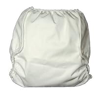 Überhose Popolini Vento Bravo weiss (white) 'M' für Stoffwindeln