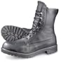 New British Leather Combat Boots Black