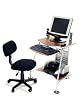 Innovex Medium Cherry Desk and Chair By Leda