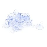 uxcell　吸着カップ　ガラス　ホワイト　クリア　PVC 35mm　キッチンの窓　フック壁　ハンガー　25個