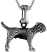 Sterling Silver Border Terrier Dog Charm &copy;.