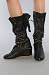 thumbnail: 80%20 The Bobbie Chain Gathered Hidden Wedge Boot in Black,Shoes for Women from 80%20