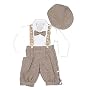 Infant & Toddler Boys Vintage Style Knickers Outfit 5-pc with Suspenders, Bowtie & Newsboy Cap