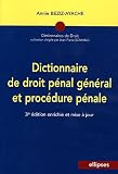 Revue Ellipses Marketing  / Dictionnaire de droit pénal général et procédure pénale