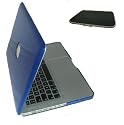 LuvMac Macbook Pro Protection Pack - BLUE See Thru Hard Case /  Black Fitted Sleeve 13.3 inch Aluminium Macbook