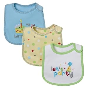 Just One Year- 3pk Bib - Party