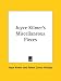 Search : Joyce Kilmer's Miscellaneous Pieces