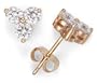 14k Yellow Gold Diamond Clover Earrings (5/8ctw, I, I1)