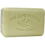 Pre de Provence 72% Olive Oil and Lavender Soap, 350g wrapped bar. Imported from France. Updated Marseille-style milled soap, smooth and soft in individual wrap.